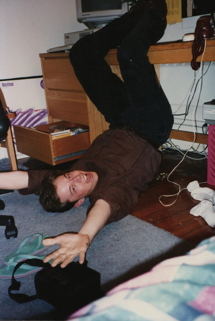 This photo of Elon Musk in college, consigned by his ex-girlfriend, sold for $21,889 at auction.