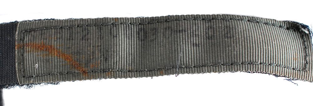 A close-up on the NASA issued velcro strip.