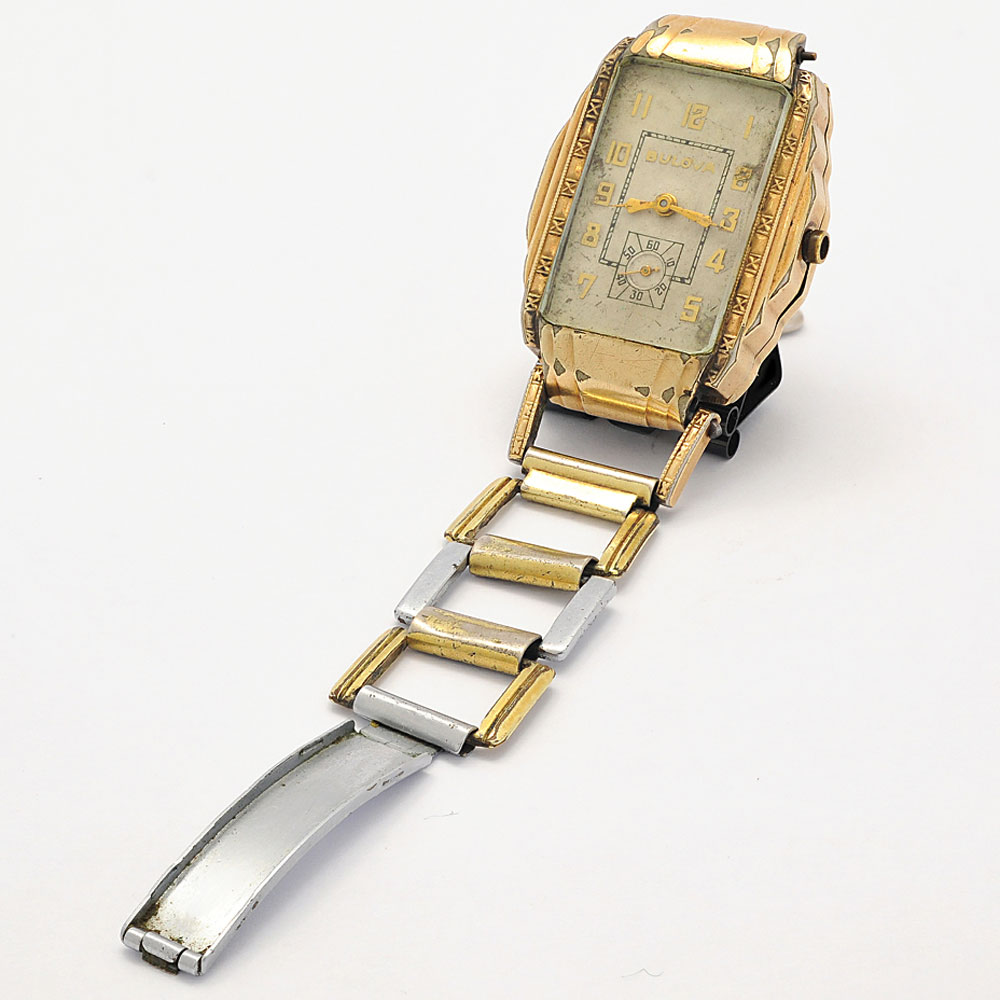 Clyde Barrow's Bulova brand wristwatch which sold for $112,500.