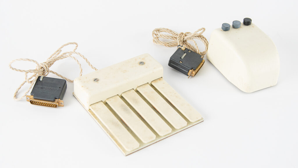 X-Y Axis mouse and coding keyset created by tech pioneer Douglas Engelbart. It sold for $178,936.