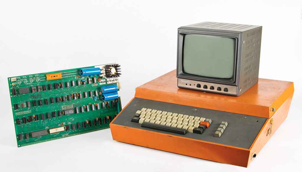 An original, full-functioning Apple-1 demo unit. This model retains all of its original components.