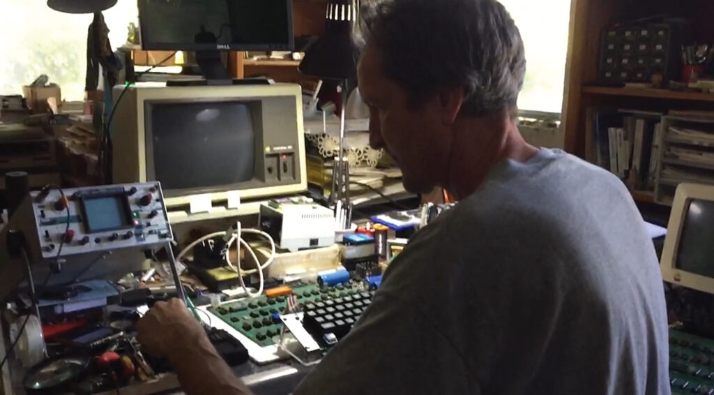 Daniel Kottke, Apple's 12th full time employee, performing restoration on the Apple-1.