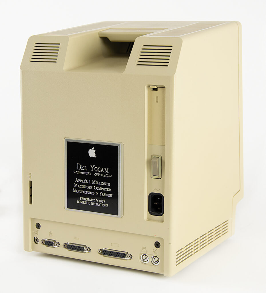 Another lost Del Yocam treasure, this millionth Macintosh Plus fetched $25,590 for its consignor. 