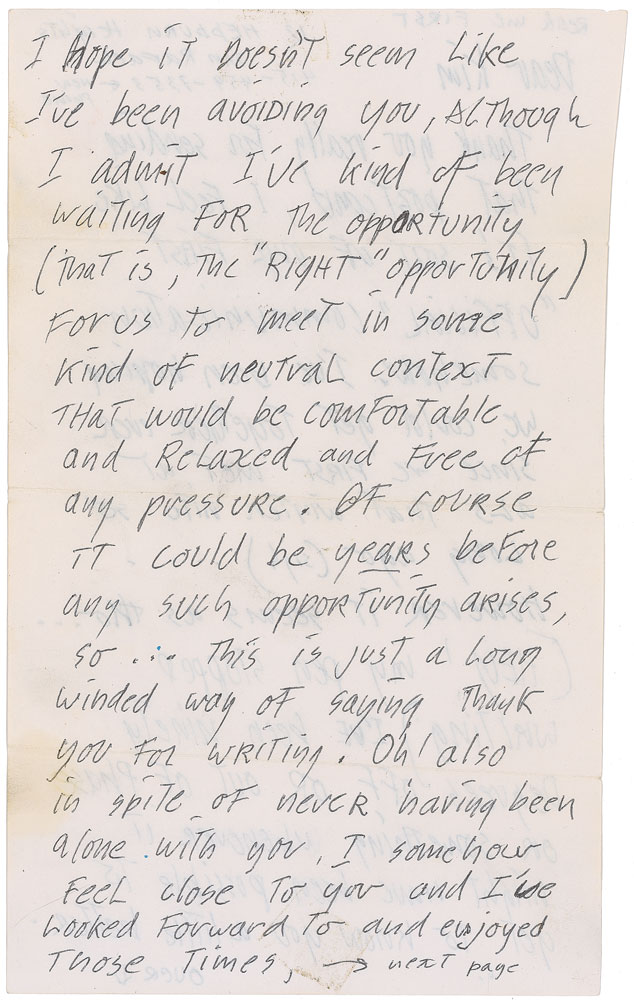 The second page of Garcia's letter.