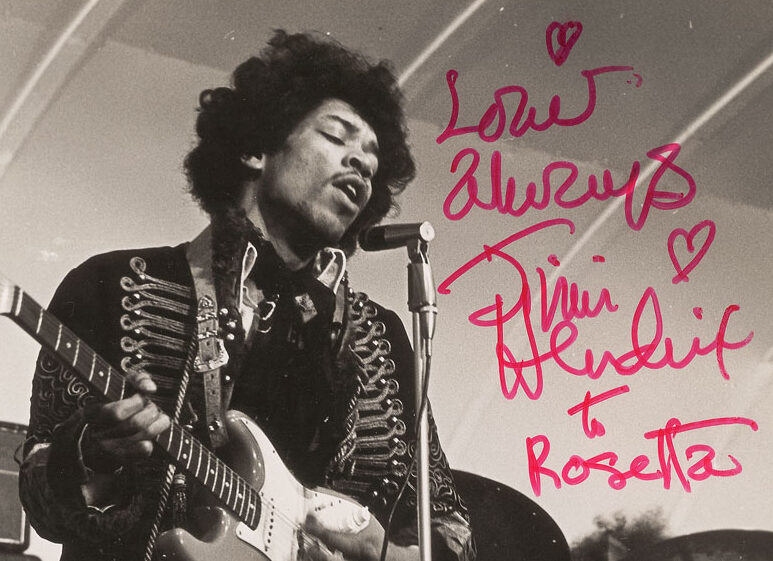 Sell Jimi Hendrix Autographs, Handwritten Lyrics, Music Memorabilia ...