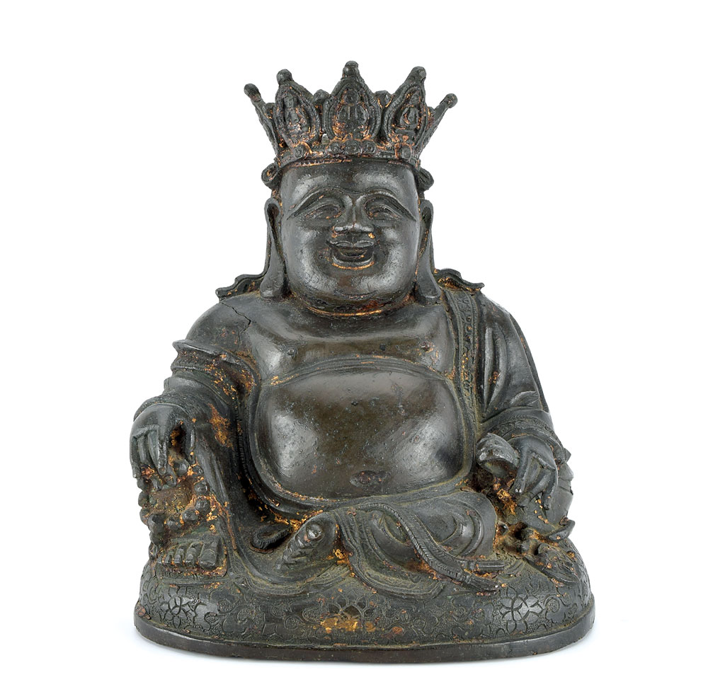 Chinese bronze Buddha statue personally owned by Hendrix. He displayed this statue in his New York apartment on West 12th Street in 1969 and 1970.