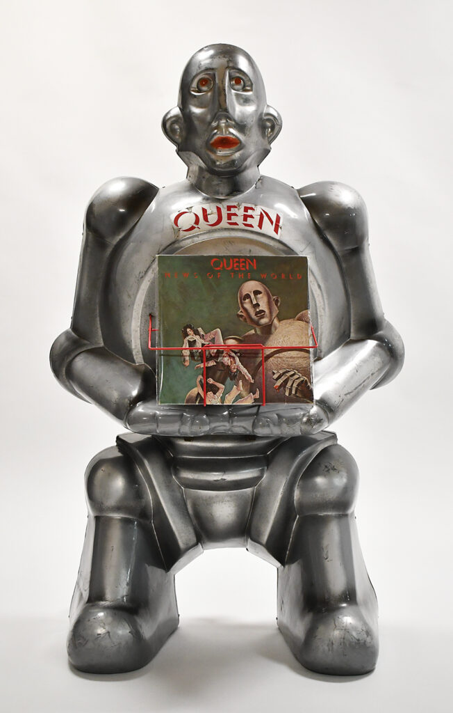 Originally created by Queen's label, EMI Records, this robot was designed to promote and display Queen's newest album 'News of the World' in stores. The statue was designed to resemble to the robot on the album's cover. It sold for $22,500 at auction.