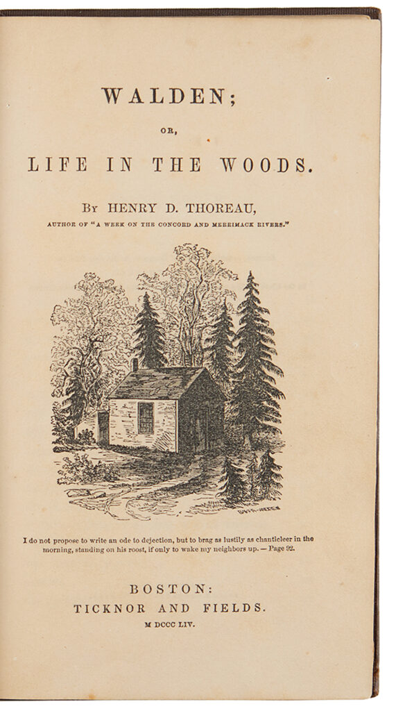 The title page illustrates the famous cabin. This lot was sold by RR Auction for $11,229.