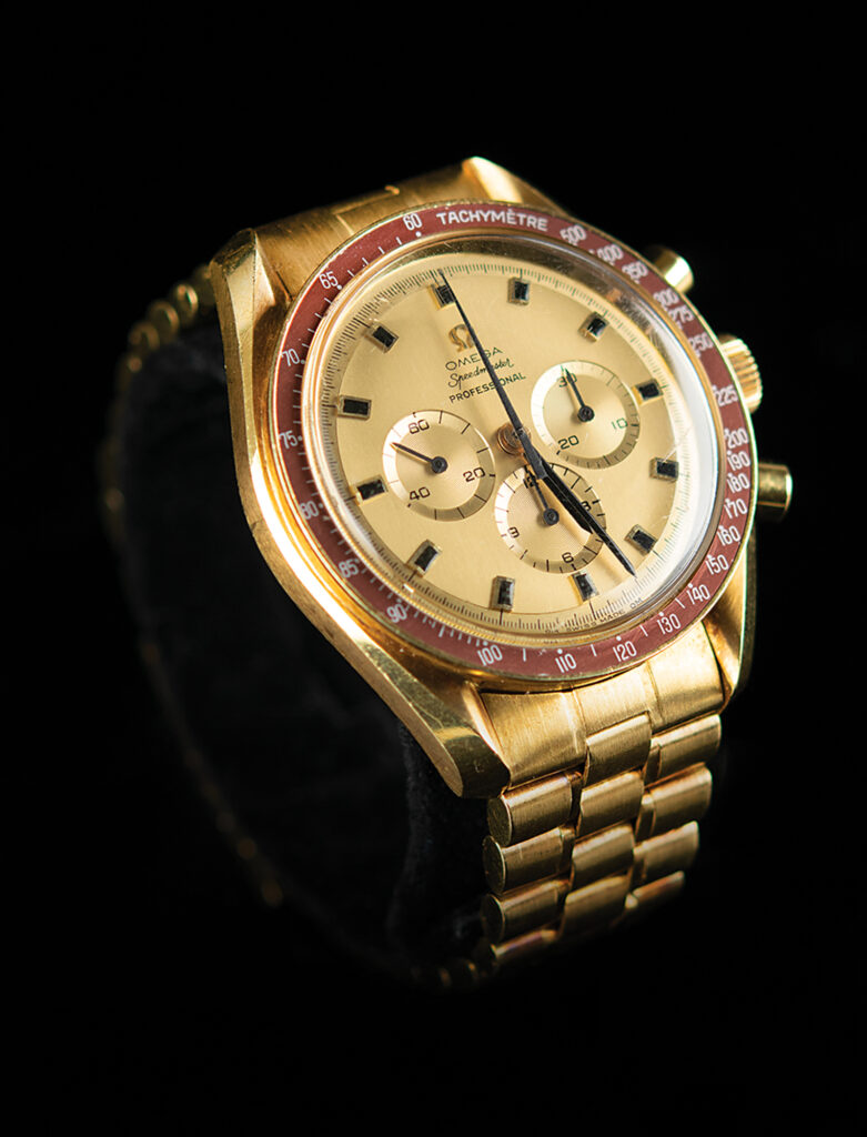 Gus Grissom 18K Gold Omega Speedmaster Professional 1969 Apollo 11 Commemorative Watch.