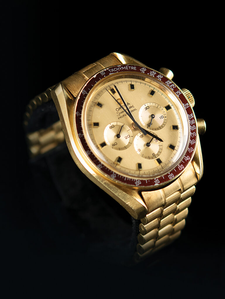 Ron Evans's 18K Gold Omega Speedmaster Professional Watch.