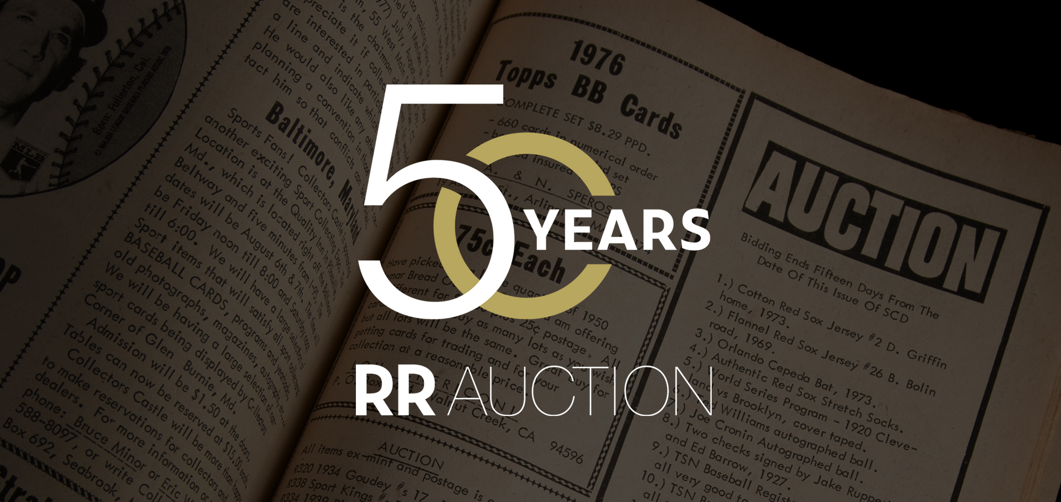 RR Auction 50th anniversary logo